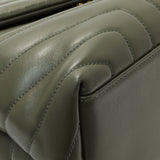 Saint Laurent Calfskin Y Quilted Monogram Medium Loulou Chain Satchel Handbags Saint Laurent