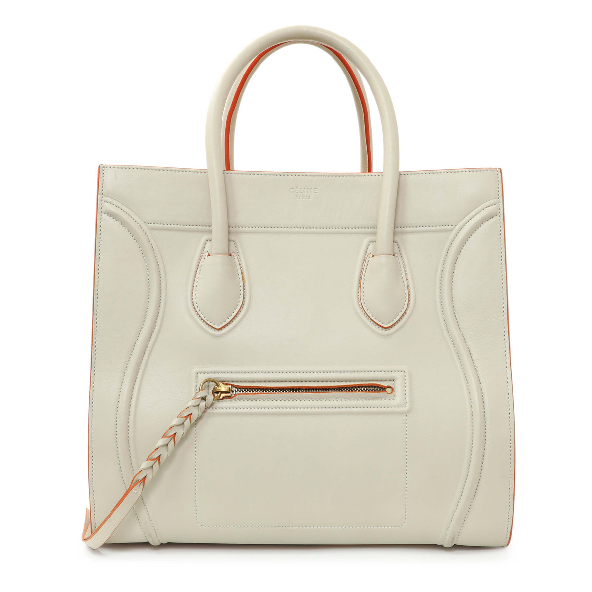 Celine Ivory Supple Calfskin Large Phantom Luggage Handbags Celine