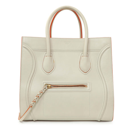 Celine Ivory Supple Calfskin Large Phantom Luggage Handbags Celine