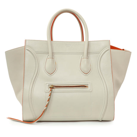 Celine Ivory Supple Calfskin Large Phantom Luggage Handbags Celine