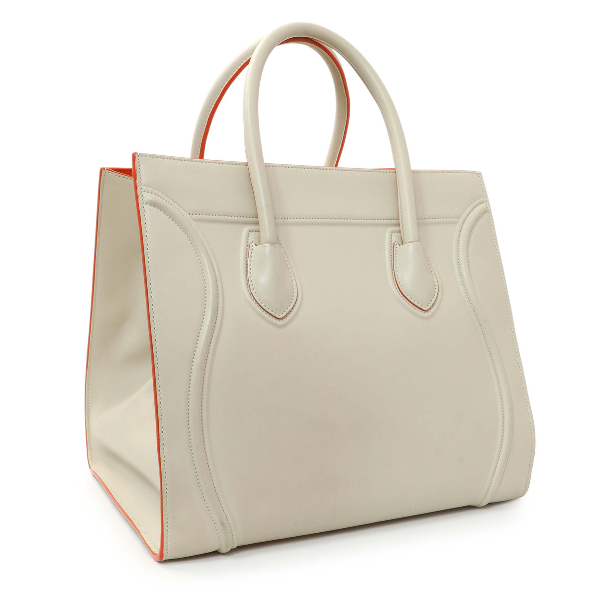 Celine Ivory Supple Calfskin Large Phantom Luggage Handbags Celine