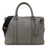 Burberry Grey Grainy Calfskin Newburg Briefcase Handbags Burberry