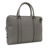 Burberry Grey Grainy Calfskin Newburg Briefcase Handbags Burberry