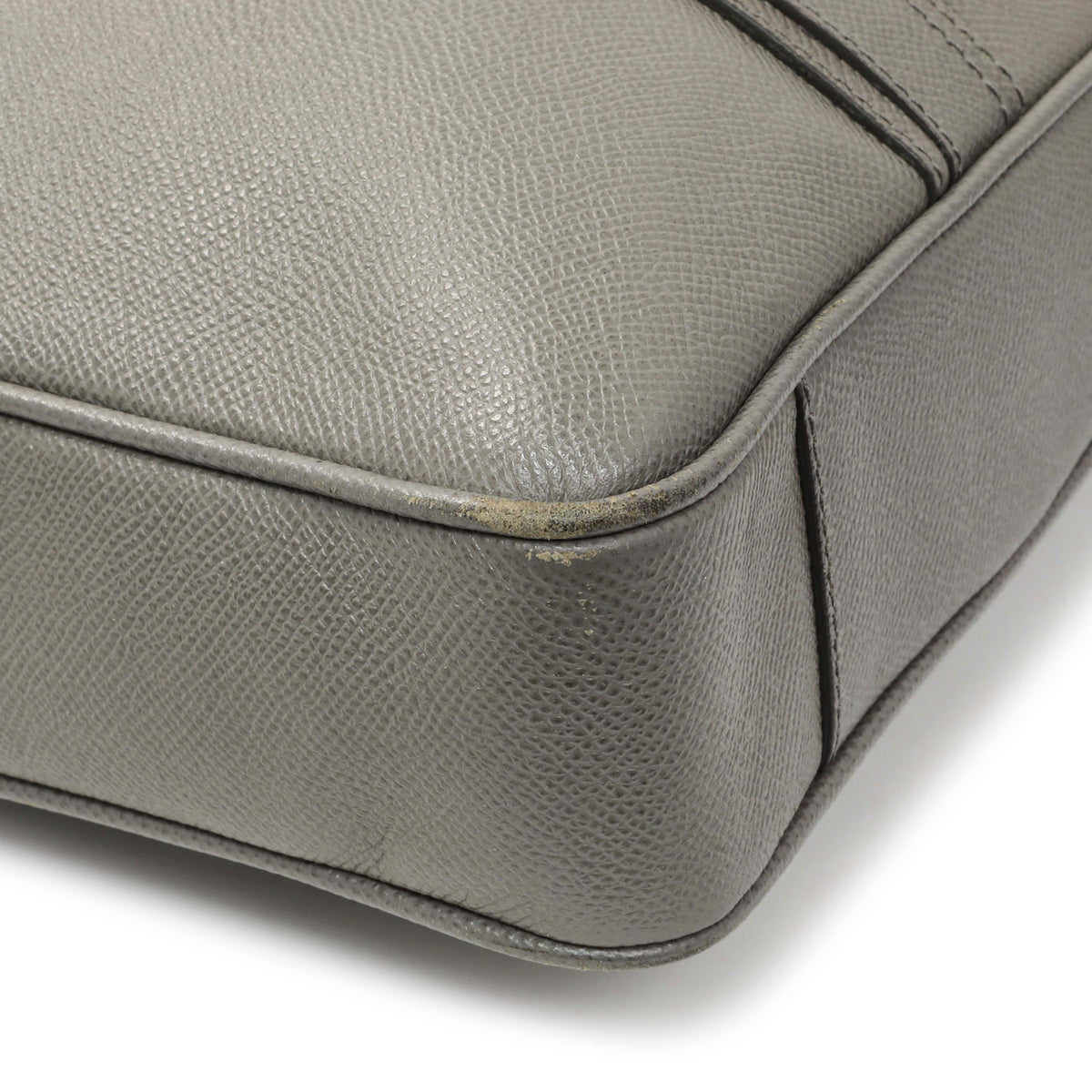 Burberry Grey Grainy Calfskin Newburg Briefcase Handbags Burberry