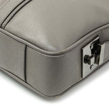 Burberry Grey Grainy Calfskin Newburg Briefcase Handbags Burberry