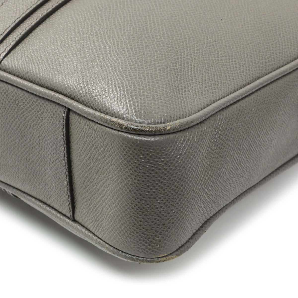 Burberry Grey Grainy Calfskin Newburg Briefcase Handbags Burberry