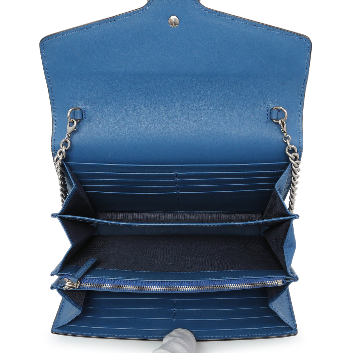 Gucci GG Supreme Monogram Blooms Mini Dionysus Chain Wallet Handbags Gucci