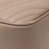 Gucci Porcelain Rose Calfskin Matelasse Small GG Marmont Chain Shoulder Bag Handbags Gucci