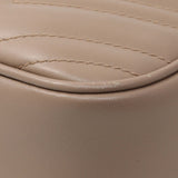 Gucci Porcelain Rose Calfskin Matelasse Small GG Marmont Chain Shoulder Bag Handbags Gucci