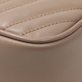 Gucci Porcelain Rose Calfskin Matelasse Small GG Marmont Chain Shoulder Bag Handbags Gucci