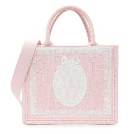 Christian Dior Soupir Pink Dioramour Small Dior Book Tote with Strap Handbags Christian Dior