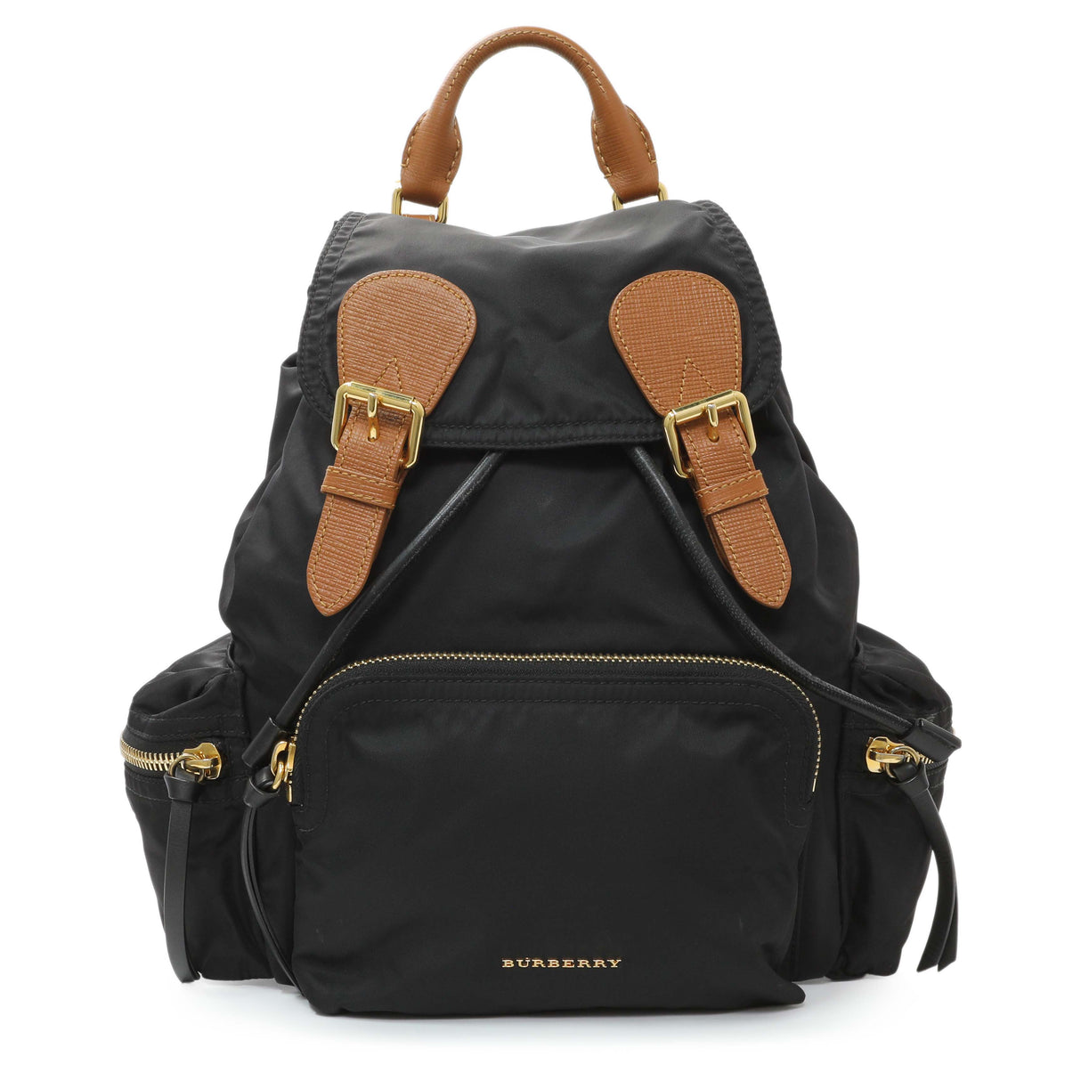Burberry Black Nylon Medium Rucksack Handbags Burberry