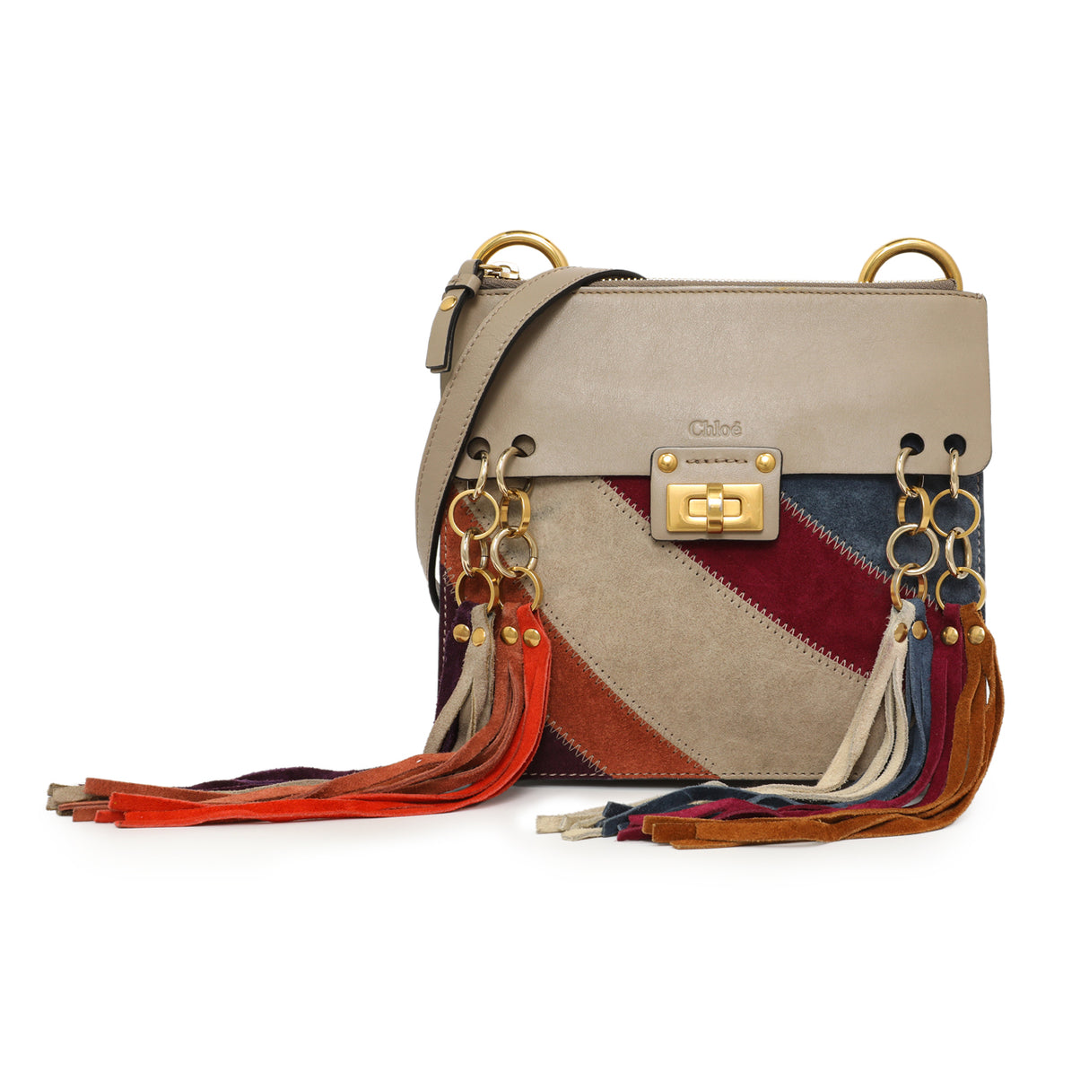 Chloe Suede Small Jane Fringe Bag