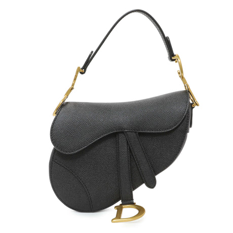 Christian Dior Grained Calfskin Mini Saddle Bag Handbags Christian Dior