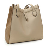 Fendi Beige Two-tone Calfskin Meidum Origami Handbags Fendi
