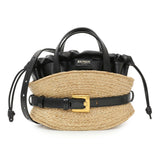 Balmain Raffia Mini Shuffle Tote Handbags Balmain