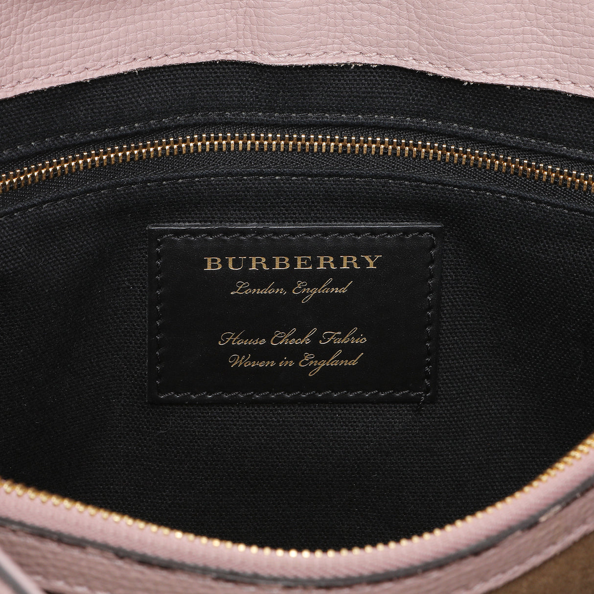 Burberry Pale Orchid Derby Calfskin House Check Medium Camberley Handbags Burberry