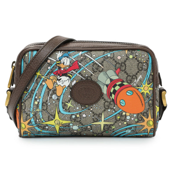 Gucci X Disney GG Supreme Monogram Donald Duck Interlocking G