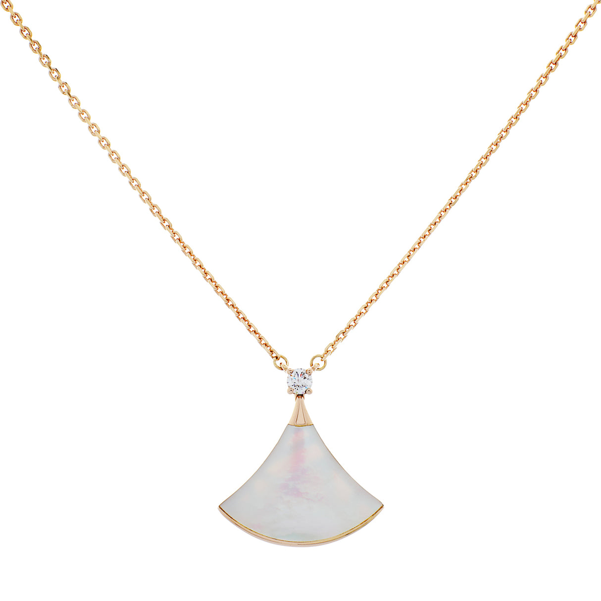 Bulgari 18K Rose Gold Mother of Pearl Divas' Dream Pendant