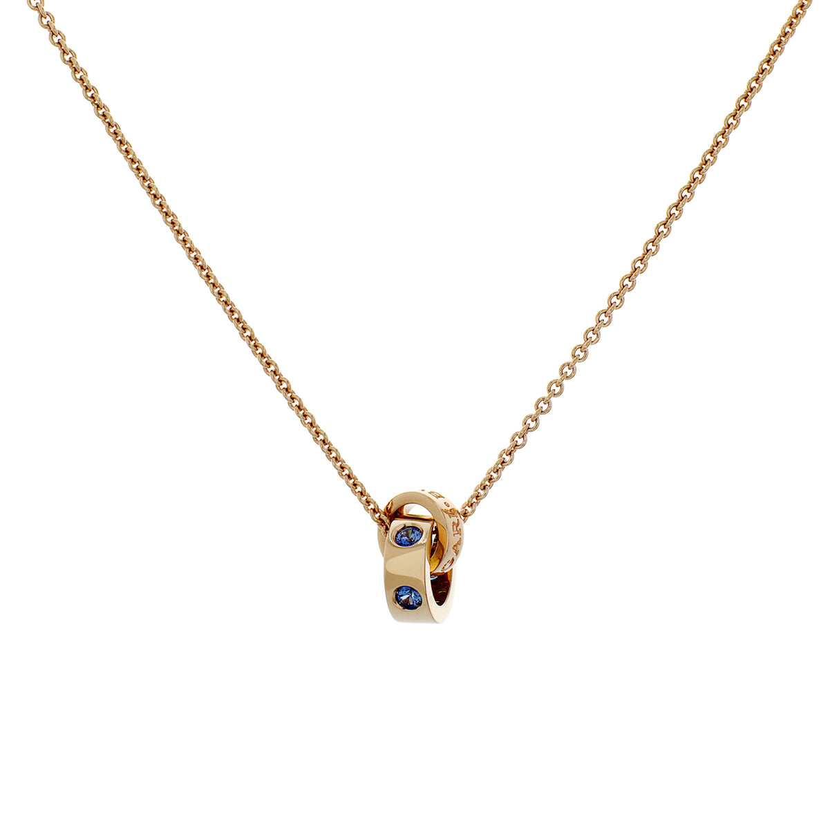 Bulgari 18K Rose Gold Sapphire Tsavorite Roman Sorbets Pendant Necklace Designer Jewellery Bulgari