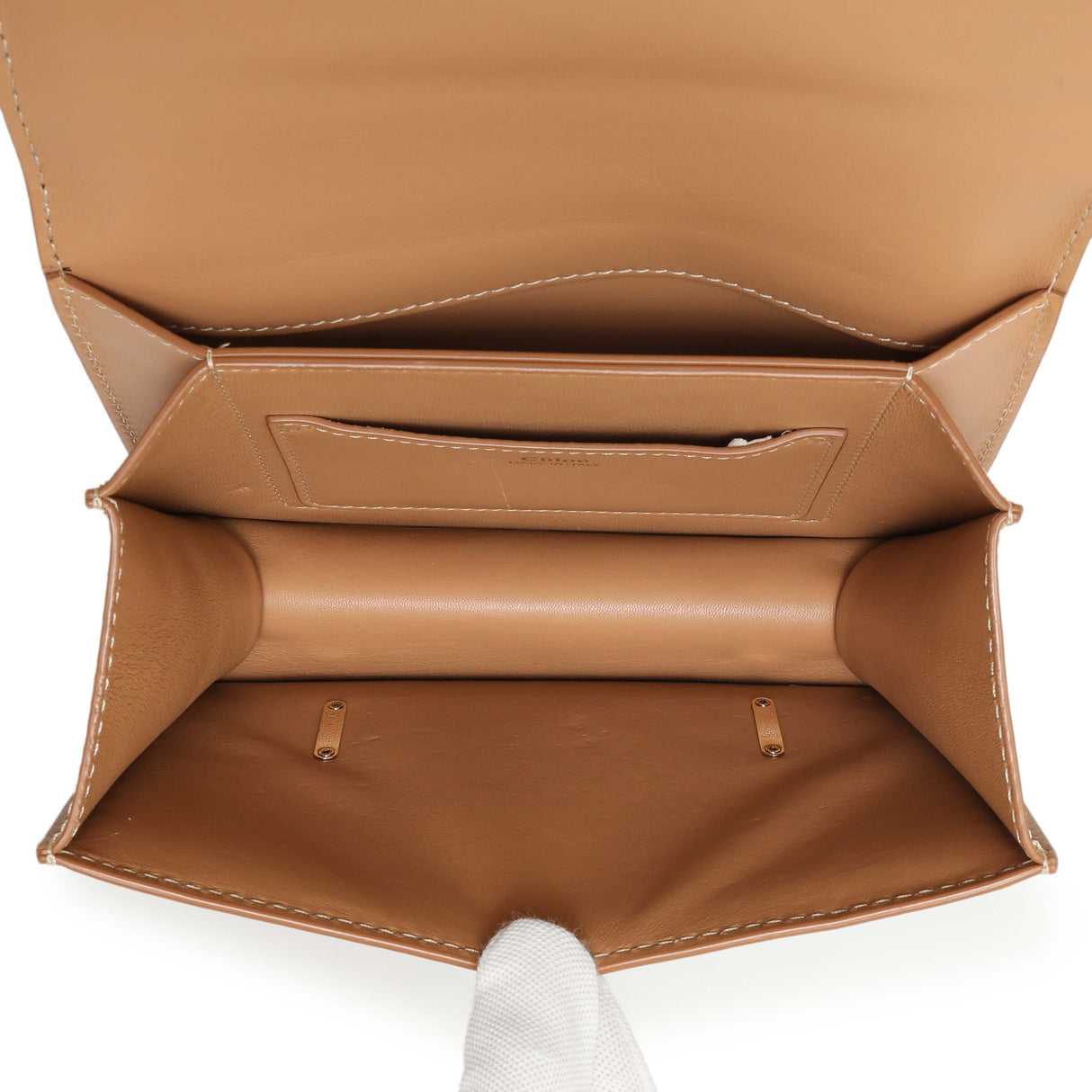 Chloe Light Brown Calfskin Kattie Crossbody