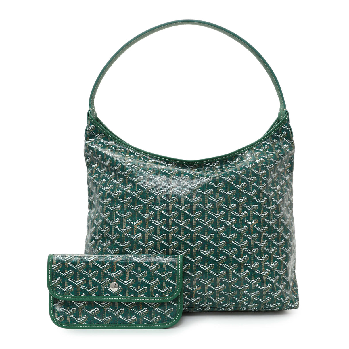 Goyard Green Goyardine Boheme Hobo Handbags Goyard