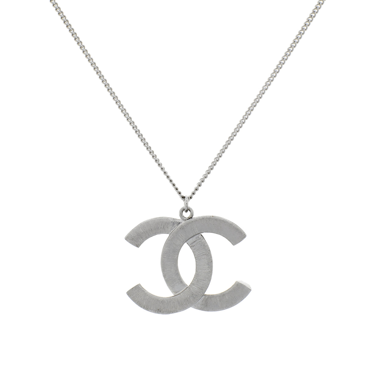 Chanel CC Crystal Pendant Necklace