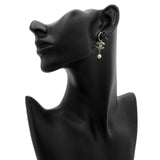 Chanel Crystal CC Drop Earrings Designer Jewellery Chanel