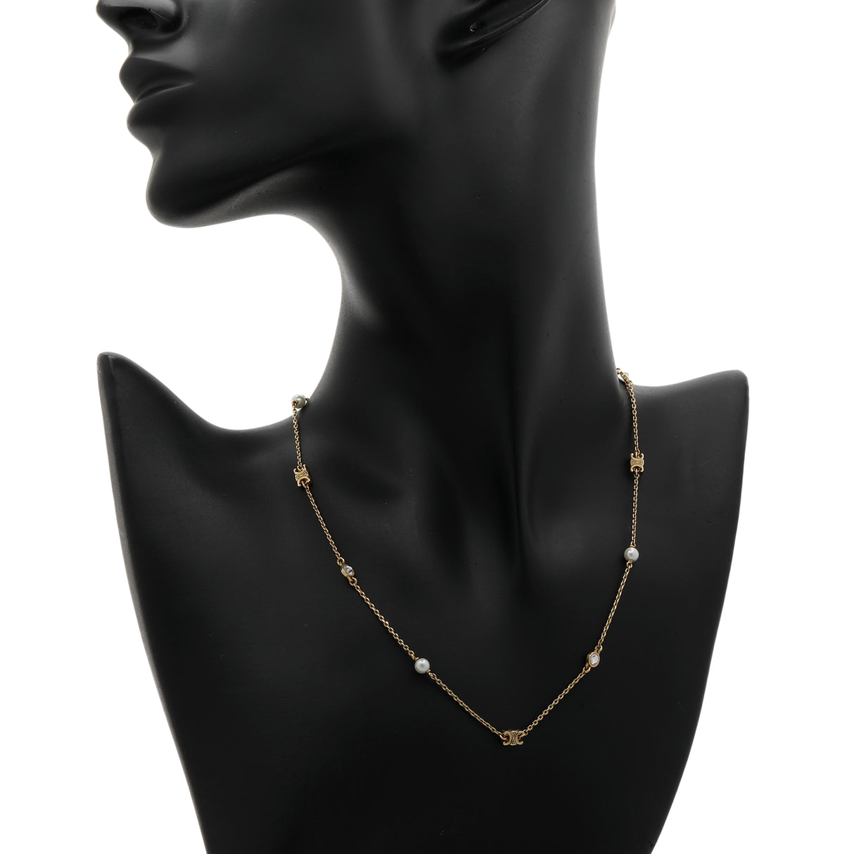 Celine Les Perles Crystal Necklace Designer Jewellery Celine