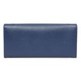 Prada Blue Saffiano Chain Wallet