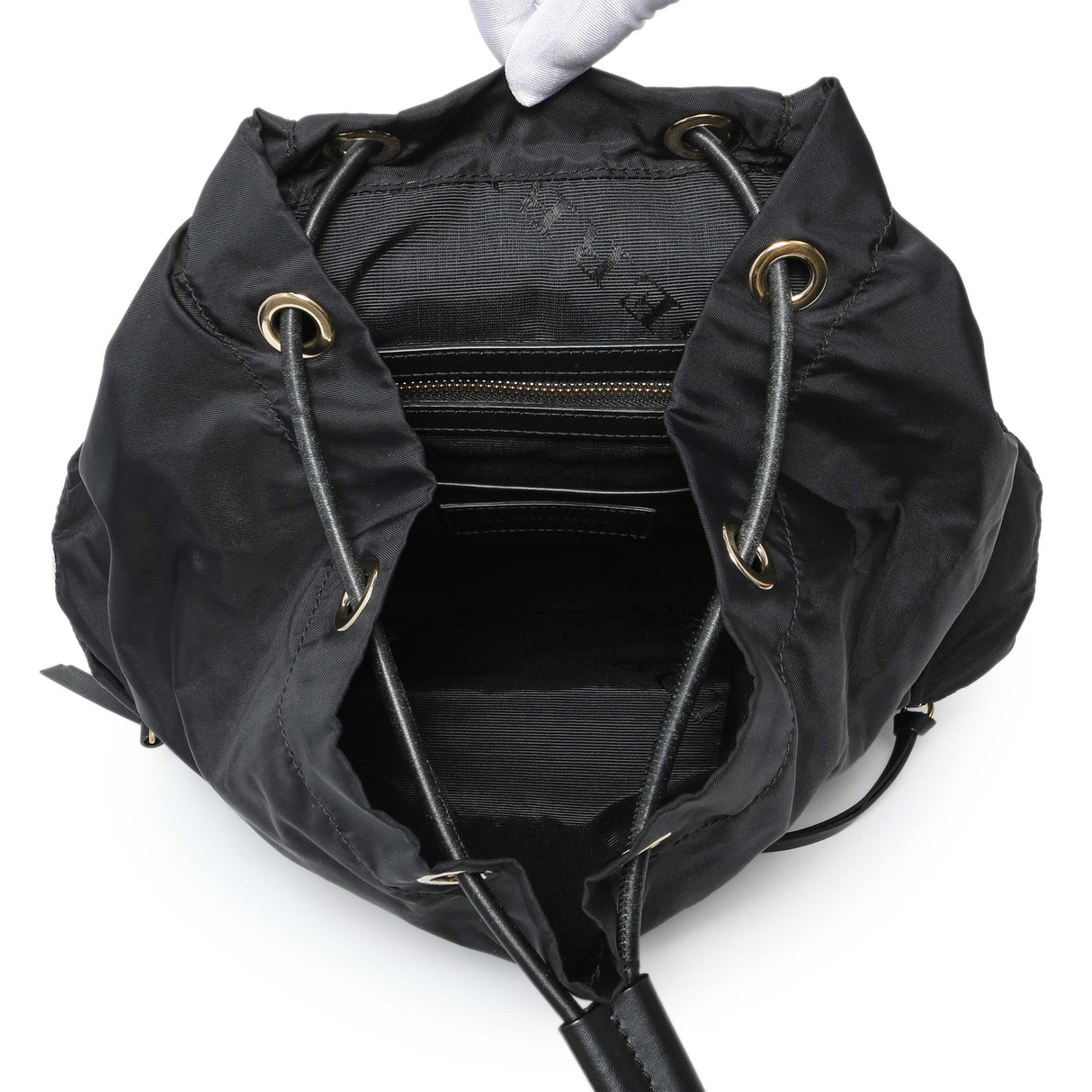 Burberry Black Nylon Medium Rucksack Handbags Burberry