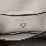 Salvatore Ferragamo Grey Calfskin Small Margot Top Handle