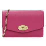 Mulberry Pink Grained Calfskin Small Darley Crossbody Handbags Mulberry