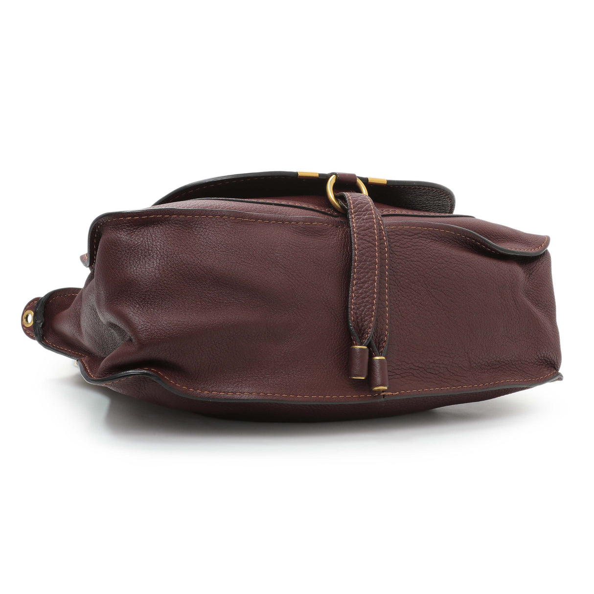 Chloe Burgandy Calfskin Medium Marcie Satchel Handbags Chloe