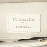 Christian Dior White Lambskin Cannage Small Lady D-Joy