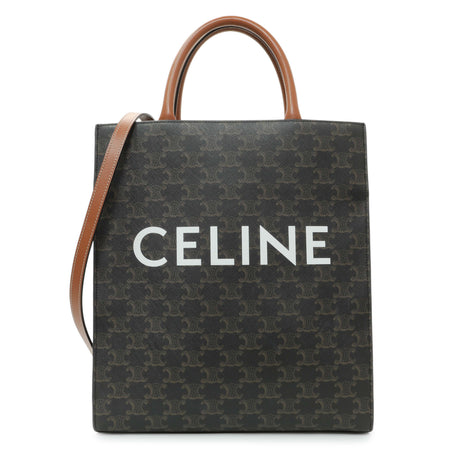 Celine Triomphe Canvas Small Vertical Cabas Handbags Celine
