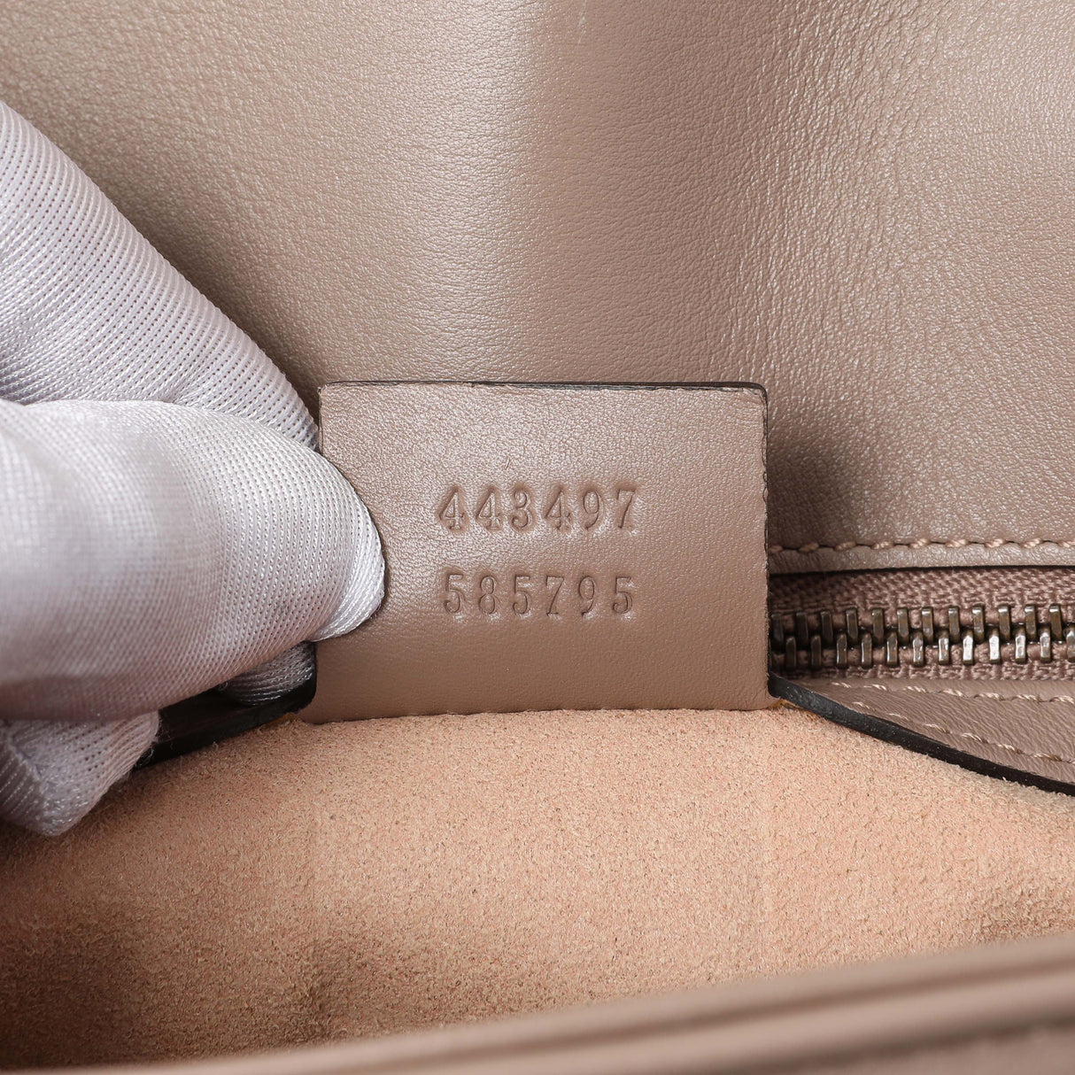 Gucci Porcelain Rose Calfskin Matelasse Small GG Marmont Shoulder Bag Handbags Gucci