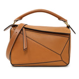 Loewe Tan Grained Calfskin Small Puzzle Bag Handbags Loewe