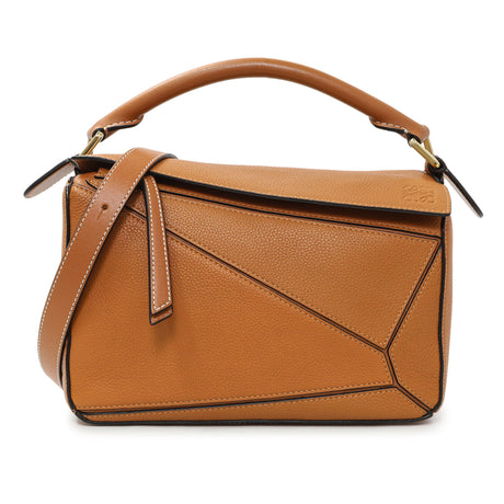 -7 items Tue Sept 22 ⬆️- Loewe Tan Grained Calfskin Small Puzzle Bag Handbags Loewe
