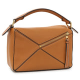 Loewe Tan Grained Calfskin Small Puzzle Bag Handbags Loewe