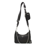 Prada Black Nylon Re-Edition 2005 Shoulder Bag Handbags Prada