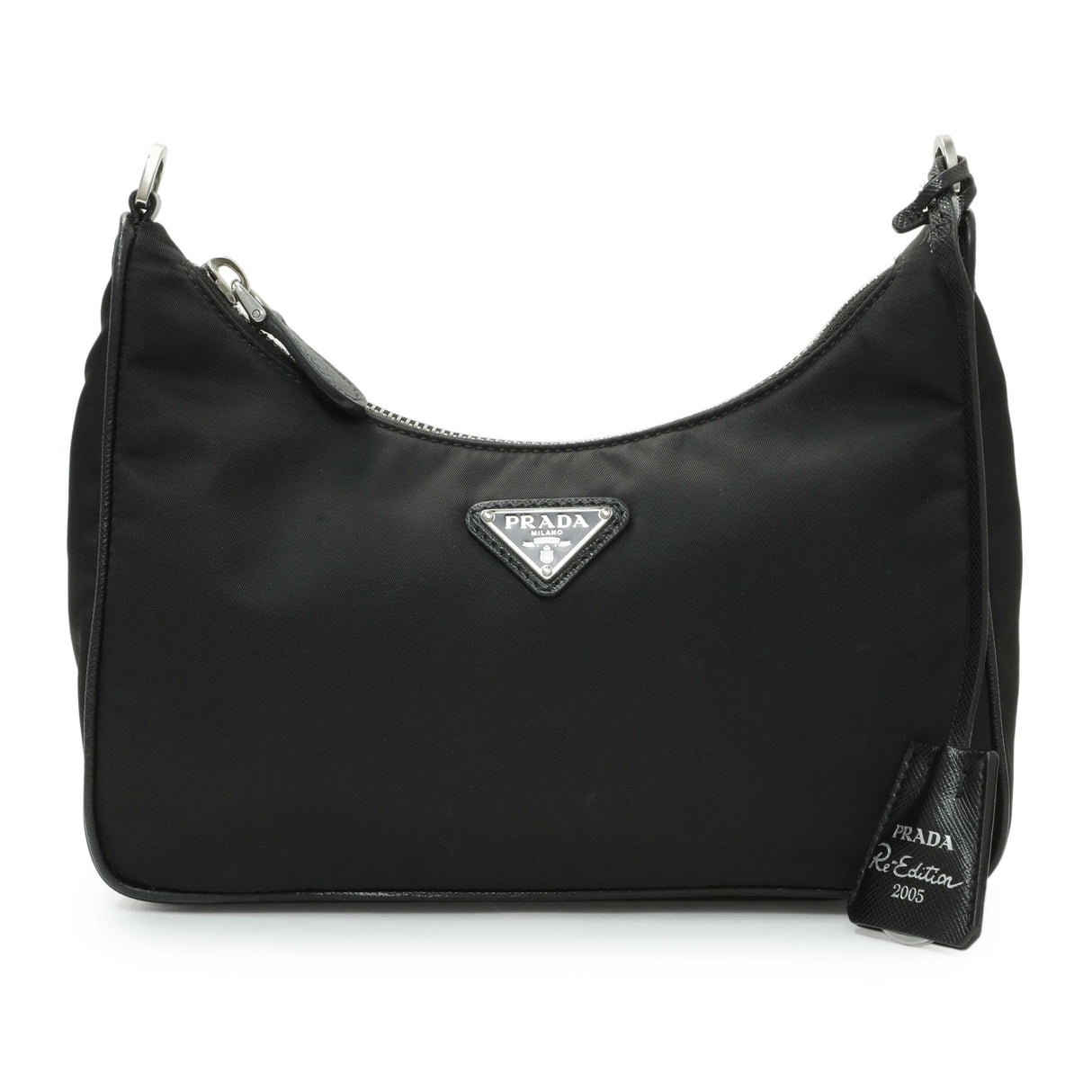 Prada Black Nylon Re-Edition 2005 Shoulder Bag Handbags Prada