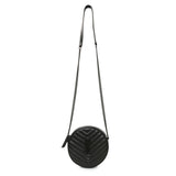 Saint Laurent Black Calfskin Matelasse Chevron Round Vinyle Camera Bag Handbags Saint Laurent