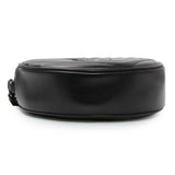 Saint Laurent Black Calfskin Matelasse Chevron Round Vinyle Camera Bag Handbags Saint Laurent