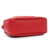 Gucci Red Pebbled Calfskin Small Soho Disco Bag Handbags Gucci