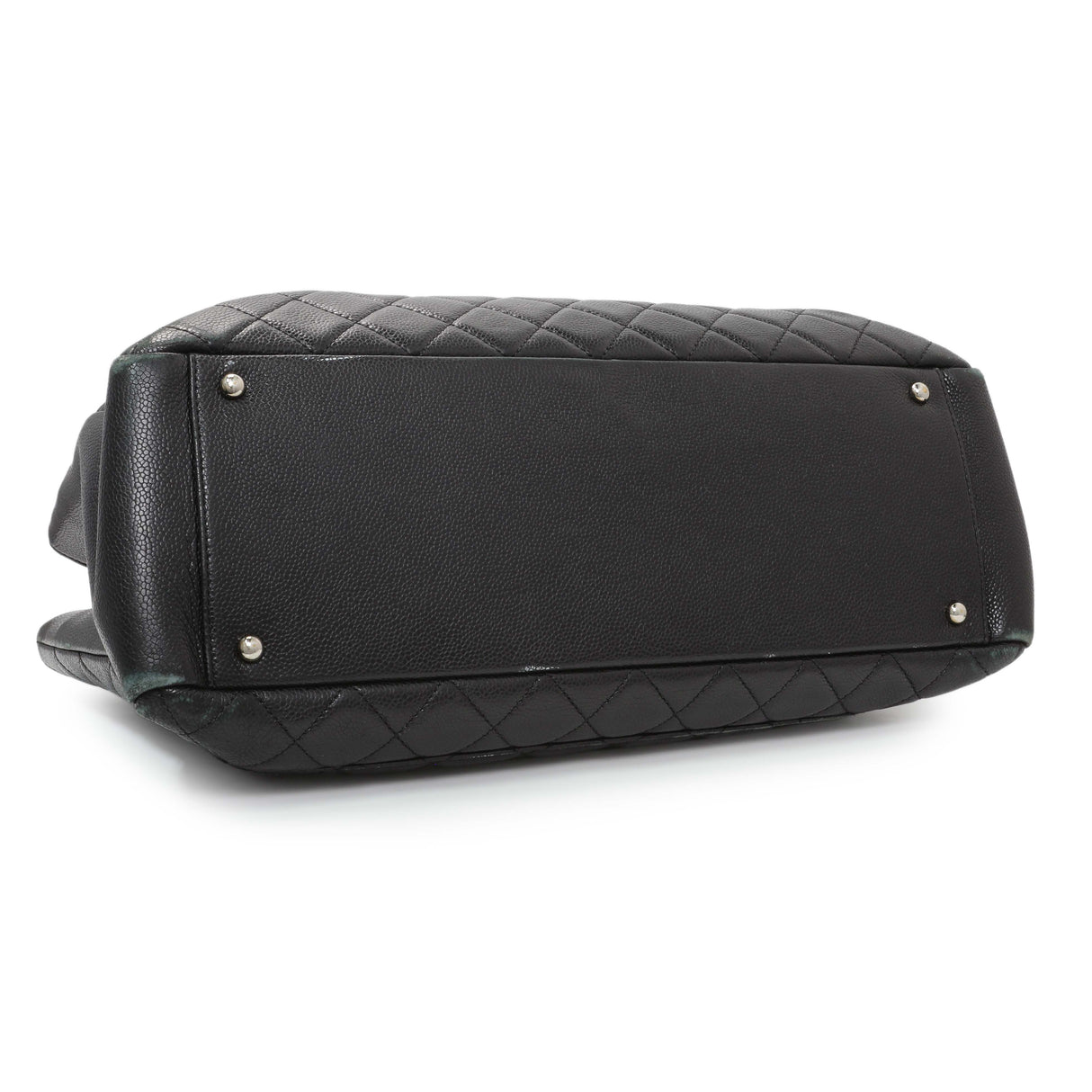 Chanel Black Quilted Caviar XL Grand Shopping Tote GST Handbags Chanel