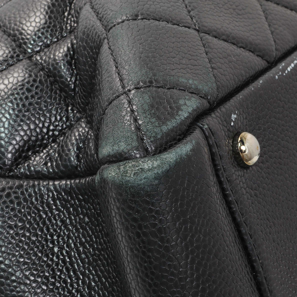 Chanel Black Quilted Caviar XL Grand Shopping Tote GST Handbags Chanel