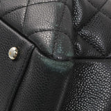 Chanel Black Quilted Caviar XL Grand Shopping Tote GST Handbags Chanel