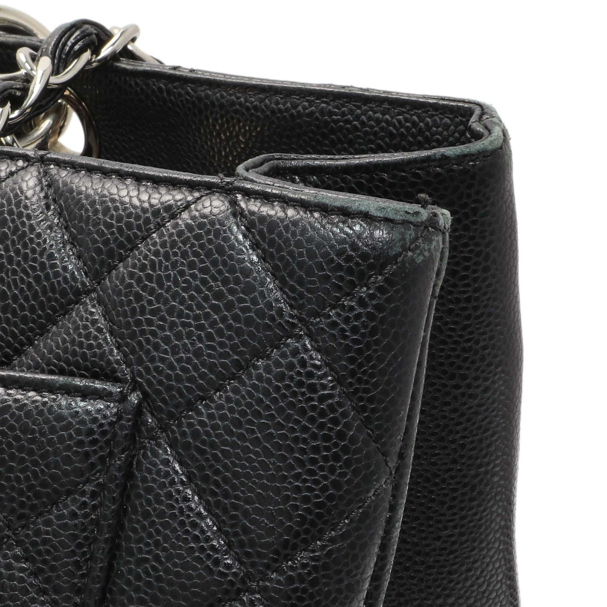Chanel Black Quilted Caviar XL Grand Shopping Tote GST Handbags Chanel