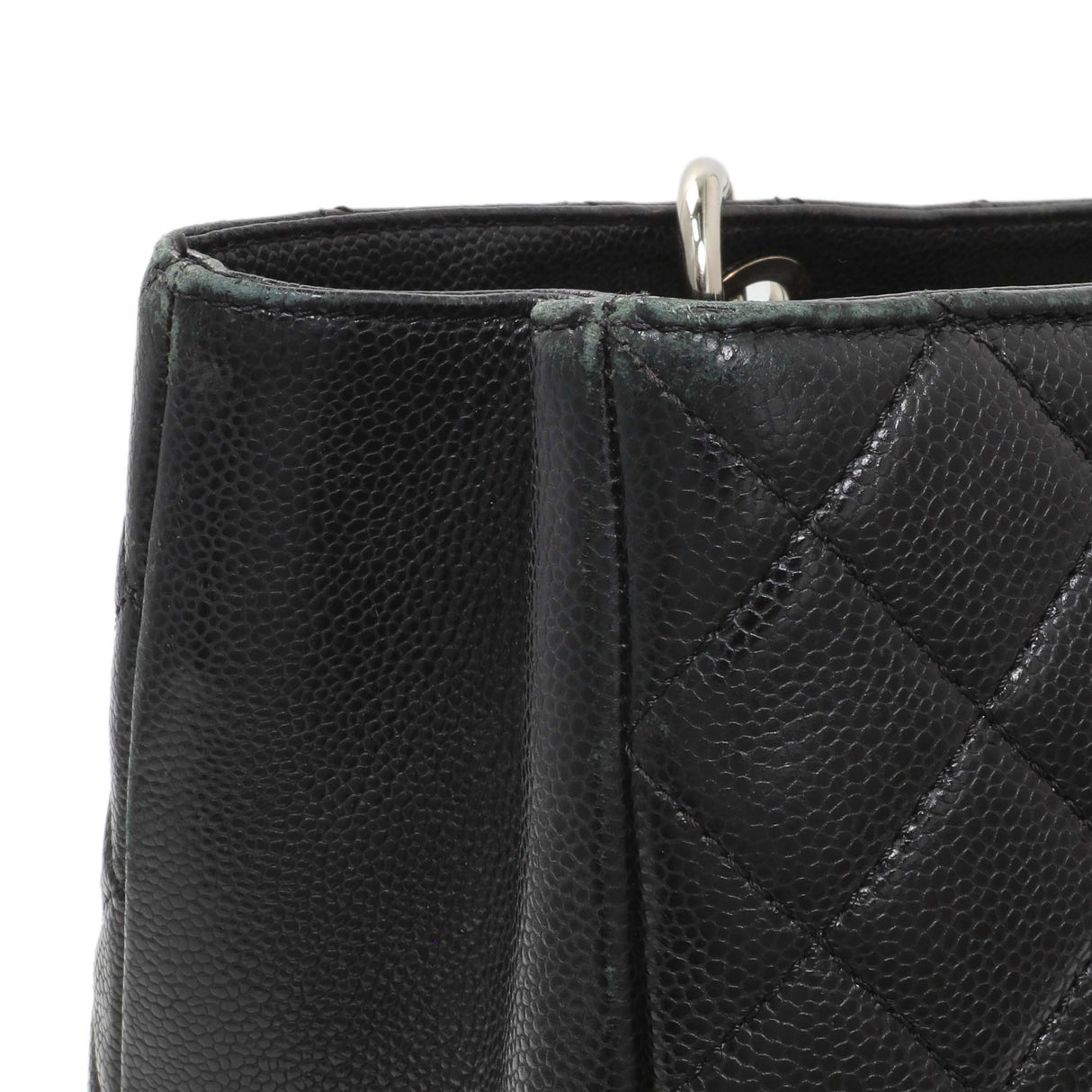 Chanel Black Quilted Caviar XL Grand Shopping Tote GST Handbags Chanel